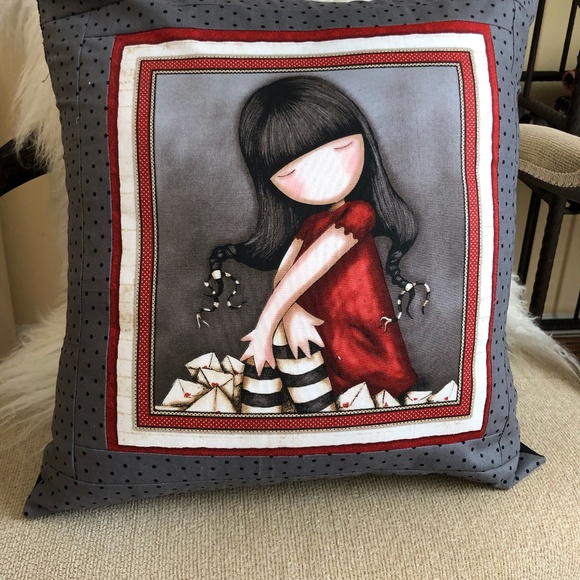 Adorable Girls Decorator Pillow - Picture 1 of 2